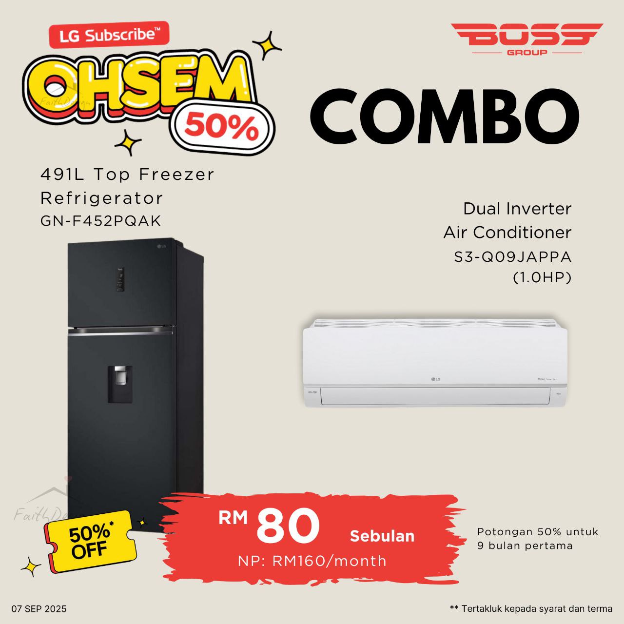Fridge & AC Combo